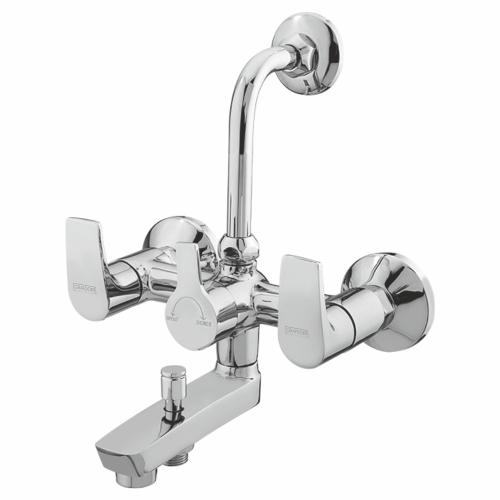 Wall Mixer Three In One With L-Bend For Overhead Shower